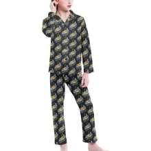 Load image into Gallery viewer, Big Girls' V-Neck Long Pajama Set