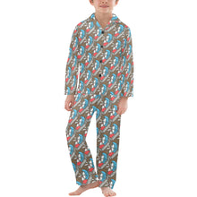 Load image into Gallery viewer, Big Boys' V-Neck Long Pajama Set