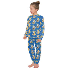 Load image into Gallery viewer, Big Girls' Crew Neck Long Pajama Set