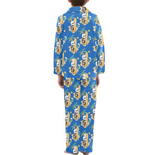 Load image into Gallery viewer, Big Boys' V-Neck Long Pajama Set