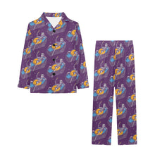 Load image into Gallery viewer, Big Girls' V-Neck Long Pajama Set