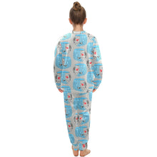 Load image into Gallery viewer, Big Girls' Crew Neck Long Pajama Set