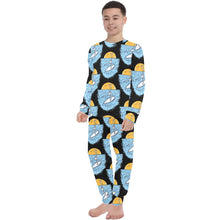 Load image into Gallery viewer, Big Boys' Crew Neck Long Pajama Set