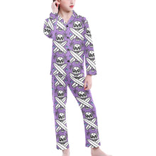 Load image into Gallery viewer, Big Girls' V-Neck Long Pajama Set