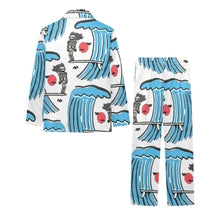 Load image into Gallery viewer, Big Girls' V-Neck Long Pajama Set