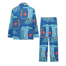 Load image into Gallery viewer, Big Girls' V-Neck Long Pajama Set