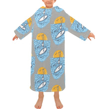 Load image into Gallery viewer, Blanket Robe with Sleeves for Kids
