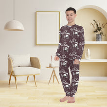 Load image into Gallery viewer, Big Boys' Crew Neck Long Pajama Set