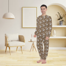 Load image into Gallery viewer, Big Boys' Crew Neck Long Pajama Set