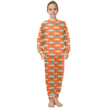 Load image into Gallery viewer, Big Girls' Crew Neck Long Pajama Set