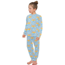 Load image into Gallery viewer, Big Girls' Crew Neck Long Pajama Set