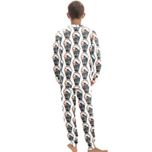 Load image into Gallery viewer, Big Boys' Crew Neck Long Pajama Set