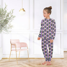 Load image into Gallery viewer, Big Girls' Crew Neck Long Pajama Set