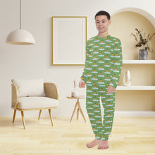 Load image into Gallery viewer, Big Boys' Crew Neck Long Pajama Set