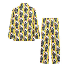 Load image into Gallery viewer, Big Girls' V-Neck Long Pajama Set