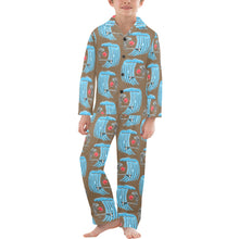 Load image into Gallery viewer, Big Boys' V-Neck Long Pajama Set
