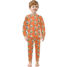Load image into Gallery viewer, Little Boys' Crew Neck Long Pajama Set