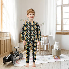Load image into Gallery viewer, Little Boys' Crew Neck Long Pajama Set