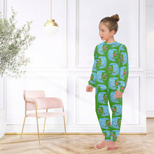 Load image into Gallery viewer, Big Girls' Crew Neck Long Pajama Set