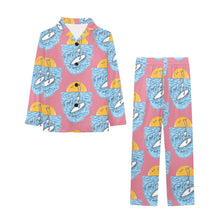 Load image into Gallery viewer, Big Girls' V-Neck Long Pajama Set