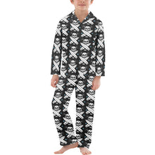 Load image into Gallery viewer, Big Boys' V-Neck Long Pajama Set