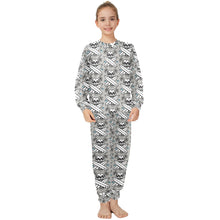 Load image into Gallery viewer, Big Girls' Crew Neck Long Pajama Set