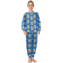 Load image into Gallery viewer, Big Girls' Crew Neck Long Pajama Set