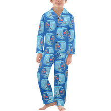 Load image into Gallery viewer, Big Boys' V-Neck Long Pajama Set