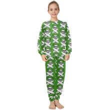 Load image into Gallery viewer, Big Girls' Crew Neck Long Pajama Set