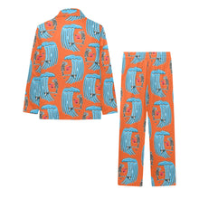 Load image into Gallery viewer, Big Girls' V-Neck Long Pajama Set