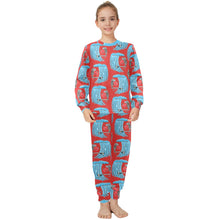 Load image into Gallery viewer, Big Girls' Crew Neck Long Pajama Set