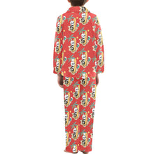 Load image into Gallery viewer, Big Boys' V-Neck Long Pajama Set