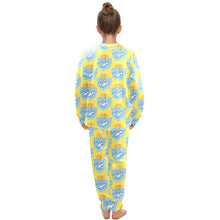 Load image into Gallery viewer, Big Girls' Crew Neck Long Pajama Set
