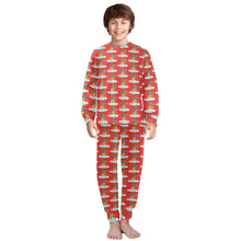 Load image into Gallery viewer, Big Boys' Crew Neck Long Pajama Set
