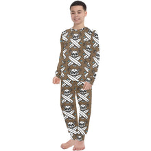 Load image into Gallery viewer, Big Boys' Crew Neck Long Pajama Set