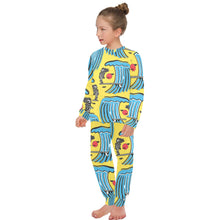 Load image into Gallery viewer, Big Girls' Crew Neck Long Pajama Set