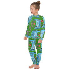 Load image into Gallery viewer, Big Girls' Crew Neck Long Pajama Set