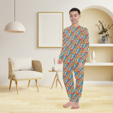 Load image into Gallery viewer, Big Boys' Crew Neck Long Pajama Set