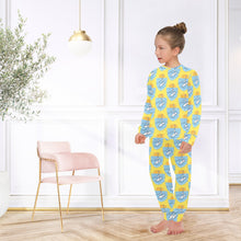 Load image into Gallery viewer, Big Girls' Crew Neck Long Pajama Set