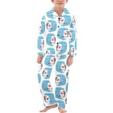 Load image into Gallery viewer, Big Boys' V-Neck Long Pajama Set