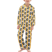 Load image into Gallery viewer, Big Boys' V-Neck Long Pajama Set