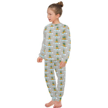 Load image into Gallery viewer, Big Girls' Crew Neck Long Pajama Set