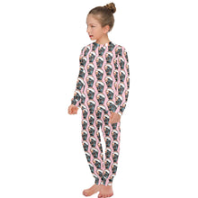Load image into Gallery viewer, Big Girls' Crew Neck Long Pajama Set