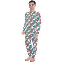 Load image into Gallery viewer, Big Boys' Crew Neck Long Pajama Set