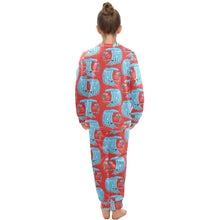 Load image into Gallery viewer, Big Girls' Crew Neck Long Pajama Set