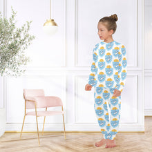 Load image into Gallery viewer, Big Girls' Crew Neck Long Pajama Set