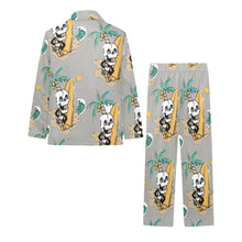 Load image into Gallery viewer, Big Girls' V-Neck Long Pajama Set