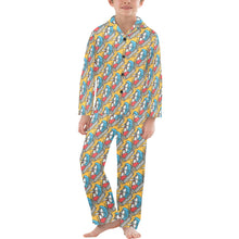 Load image into Gallery viewer, Big Boys' V-Neck Long Pajama Set