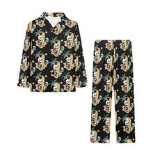 Load image into Gallery viewer, Big Girls' V-Neck Long Pajama Set