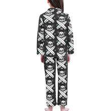 Load image into Gallery viewer, Big Girls' V-Neck Long Pajama Set